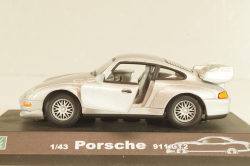 Porsche 911 (993) GT2 1994, silver,Cararama 1:43