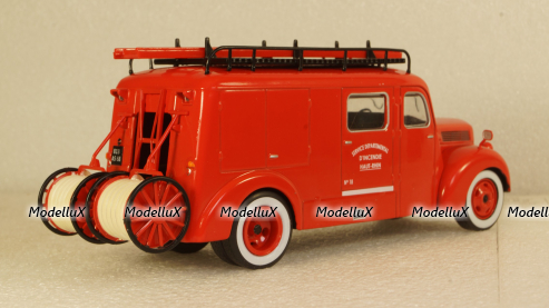 Ford F798 T, service Departemental D Incendie Haut-Rhin fire brigade (F), Altaya 1:43