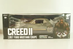 Ford Mustang 1967 from movie CREED II, black, 13626, Greenlight 1:18 Уценка!