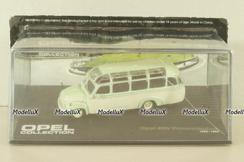 Opel Blitz Panoramabus 1953, beige/light green, Altaya Opel Collection #98 1:43