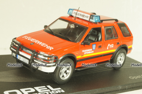 Opel Frontera A 4x4 fire engine 1995, red, OPC033, Opel Collection #33 1:43