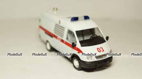 Газ 3221 Газель Скорая помощь, Агат 1:43