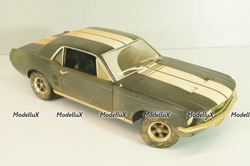 Ford Mustang 1967 from movie CREED II, black, 13626, Greenlight 1:18 Уценка!