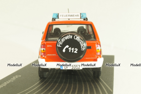 Opel Frontera A 4x4 fire engine 1995, red, OPC033, Opel Collection #33 1:43