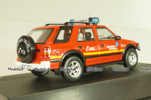 Opel Frontera A 4x4 fire engine 1995, red, OPC033, Opel Collection #33 1:43