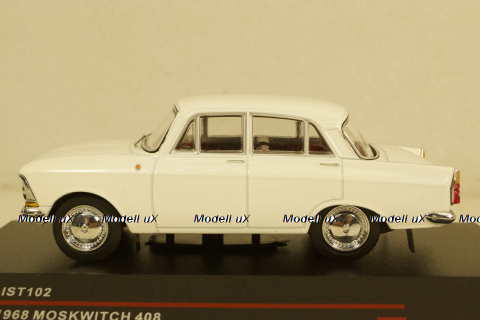 Москвич-408 1968 белый, IST102,  IST 1:43