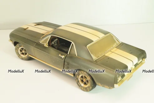 Ford Mustang 1967 from movie CREED II, black, 13626, Greenlight 1:18 Уценка!
