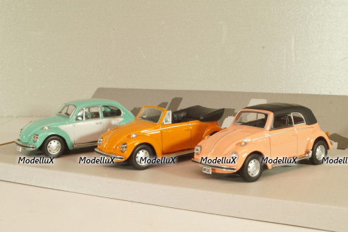 Volkswagen Beetle (Kafer)  Набор из 3шт, 35309, Cararama 1:43