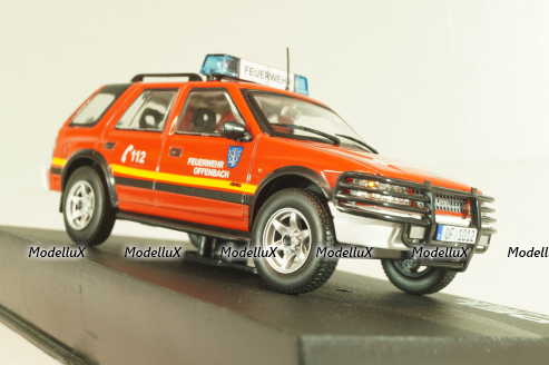 Opel Frontera A 4x4 fire engine 1995, red, OPC033, Opel Collection #33 1:43