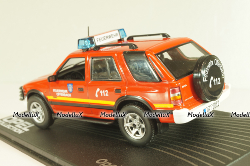Opel Frontera A 4x4 fire engine 1995, red, OPC033, Opel Collection #33 1:43