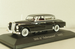 Mercedes-Benz 300 D (W189) Adenauer 1957, black, MBOMS006, Mercedes-Benz Offizielle Modell Sammlung #06, Altaya 1:43