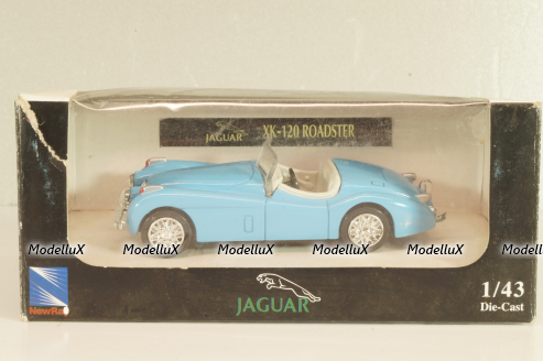 Jaguar XK 120 Roadster 1948, blue, New Ray 1:43
