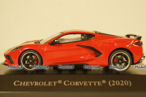 Chevrolet Corvette 2020, red, American Cars №61, Altaya 1:43