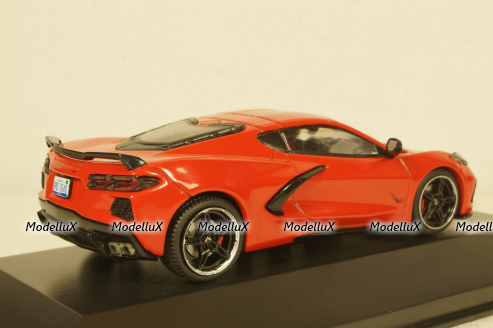 Chevrolet Corvette 2020, red, American Cars №61, Altaya 1:43