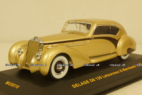 Delage D8 120 Letourneur & Marchand 1939, MUS010, IXO Museum 1:43