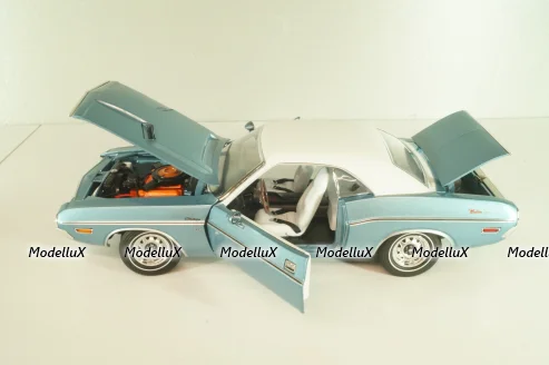 Dodge Challenger Western Sport Special 1970, blue metallic, 13644, Greenlight 1:18