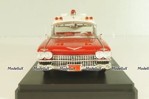 Cadillac S&S Superior Landau Ambulance 1959, red/white, 45260, NEO 1:43