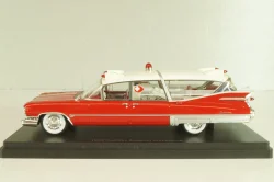 Cadillac S&S Superior Landau Ambulance 1959, red/white, 45260, NEO 1:43