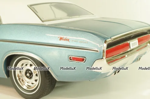 Dodge Challenger Western Sport Special 1970, blue metallic, 13644, Greenlight 1:18