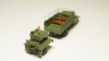 Зис 150 борт с прицепом полевая кухня хаки, Herpa 1:87 