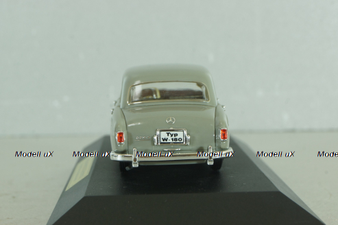 Mercedes-Benz 220 S Ponton (W180) 1956, dealer packing, grey, Faller 1:43