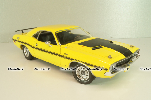 Dodge Challenger R/T 1970 from TV-Series NCIS, yellow, 12845, Greenlight 1:18