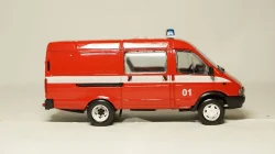 Газ 3221 Газель, пожарная 01, Агат 1:43
