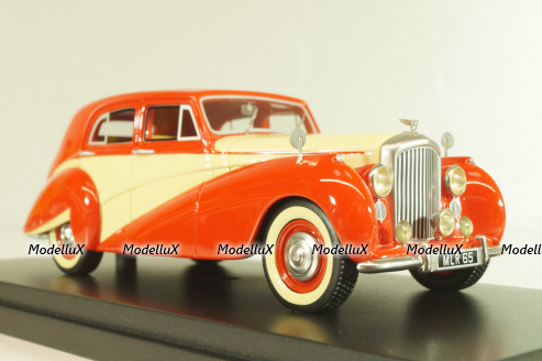 Bentley MK VI Harold Radford Countryman Saloon 1951, red/beige, 43485, BOS 1:43