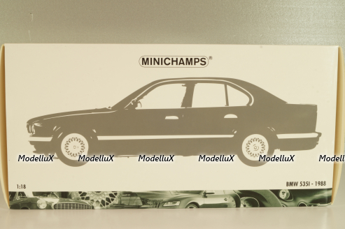 BMW 535I (E34) 1988 silver metallic, 100023004, Minichamps 1:18