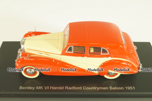 Bentley MK VI Harold Radford Countryman Saloon 1951, red/beige, 43485, BOS 1:43