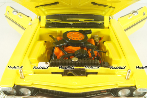 Dodge Challenger R/T 1970 from TV-Series NCIS, yellow, 12845, Greenlight 1:18