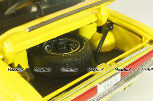 Dodge Challenger R/T 1970 from TV-Series NCIS, yellow, 12845, Greenlight 1:18