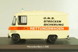 Mercedes-Benz L 408 RTW, Ambulance, 450358100, Schuco 1:43
