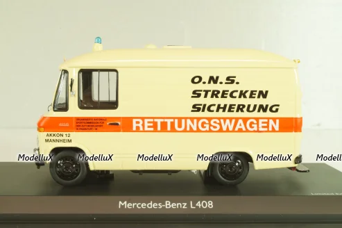 Mercedes-Benz L 408 RTW, Ambulance, 450358100, Schuco 1:43