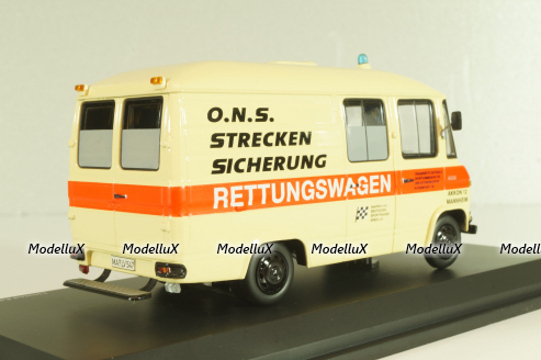 Mercedes-Benz L 408 RTW, Ambulance, 450358100, Schuco 1:43