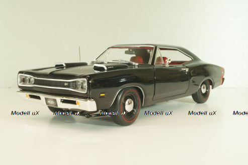 Dodge Coronet Super Bee 1969, black, AMM1347, AutoWorld 1:18