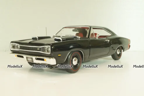 Dodge Coronet Super Bee 1969, black, AMM1347, AutoWorld 1:18