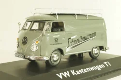 Volkswagen T1 Transporter "Schnellbautrupp" 1950, van with roof rack, grey, Schuco 1:43