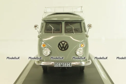 Volkswagen T1 Transporter "Schnellbautrupp" 1950, van with roof rack, grey, Schuco 1:43