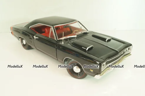 Dodge Coronet Super Bee 1969, black, AMM1347, AutoWorld 1:18