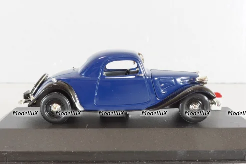 Citroen Traction 7 Coupe 1935, blue/black, N022, Nostalgie 1:43