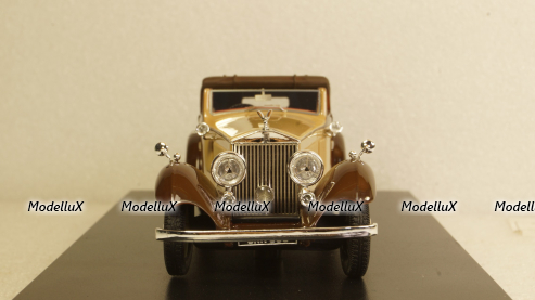 Rolls Royce Phantom II Continental DHC Gurney Nutting, light brown / dark brown, 1934, 49586, NEO 1:43 