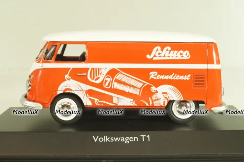 Volkswagen T1 Transporter "Schuco" 1950, van, Club-Sondermodell 2013, red, Schuco 1:43