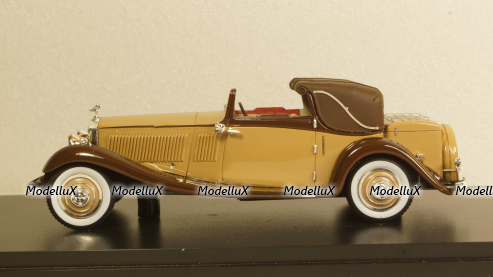 Rolls Royce Phantom II Continental DHC Gurney Nutting, light brown / dark brown, 1934, 49586, NEO 1:43 