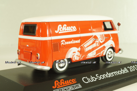 Volkswagen T1 Transporter "Schuco" 1950, van, Club-Sondermodell 2013, red, Schuco 1:43