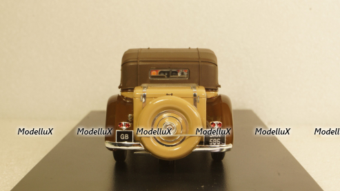 Rolls Royce Phantom II Continental DHC Gurney Nutting, light brown / dark brown, 1934, 49586, NEO 1:43 