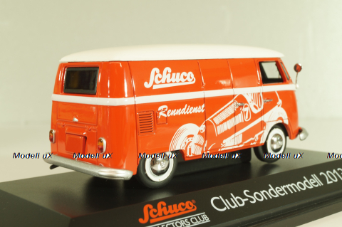 Volkswagen T1 Transporter "Schuco" 1950, van, Club-Sondermodell 2013, red, Schuco 1:43