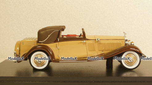 Rolls Royce Phantom II Continental DHC Gurney Nutting, light brown / dark brown, 1934, 49586, NEO 1:43 