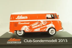 Volkswagen T1 Transporter "Schuco" 1950, van, Club-Sondermodell 2013, red, Schuco 1:43