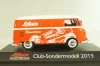 Volkswagen T1 Transporter "Schuco" 1950, van, Club-Sondermodell 2013, red, Schuco 1:43